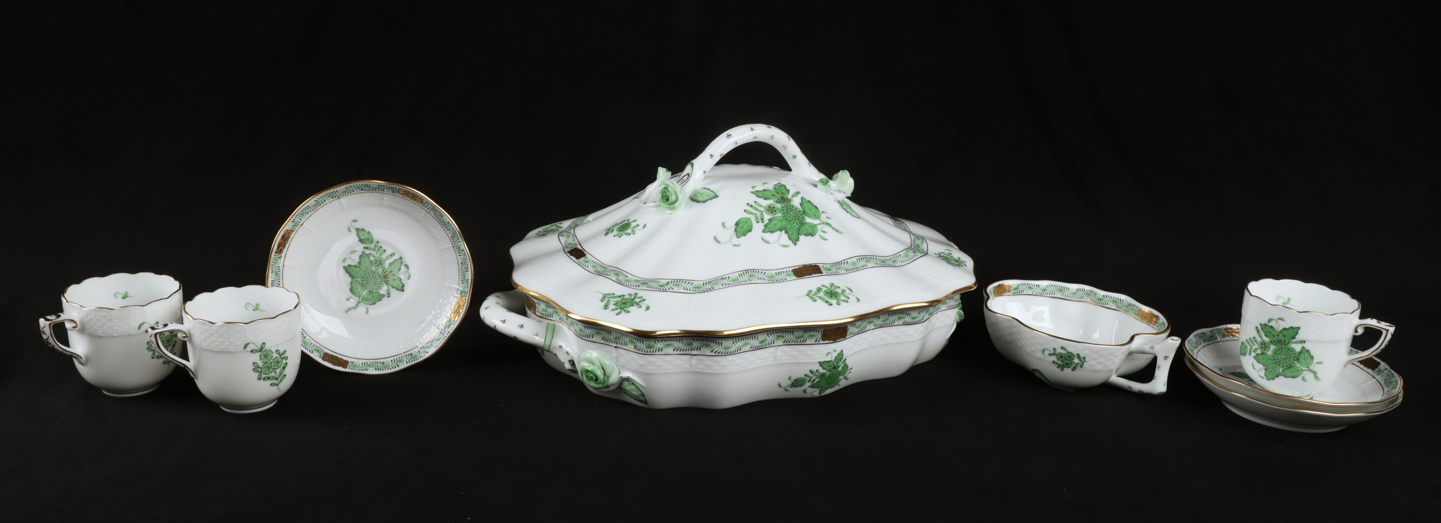 (8) Pcs Herend porcelain, Chinese