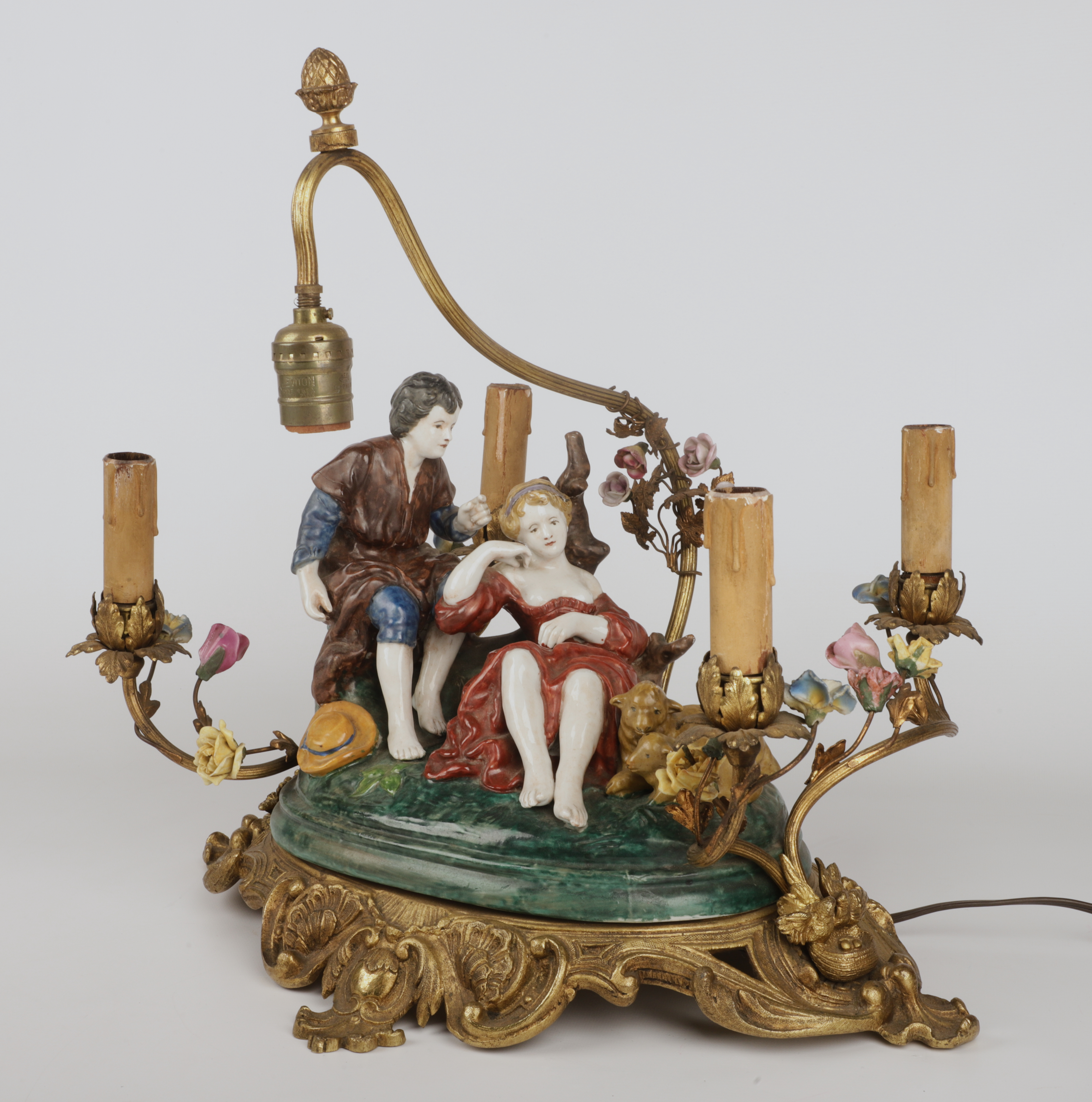 Capodimonte style porcelain figural 3ca810