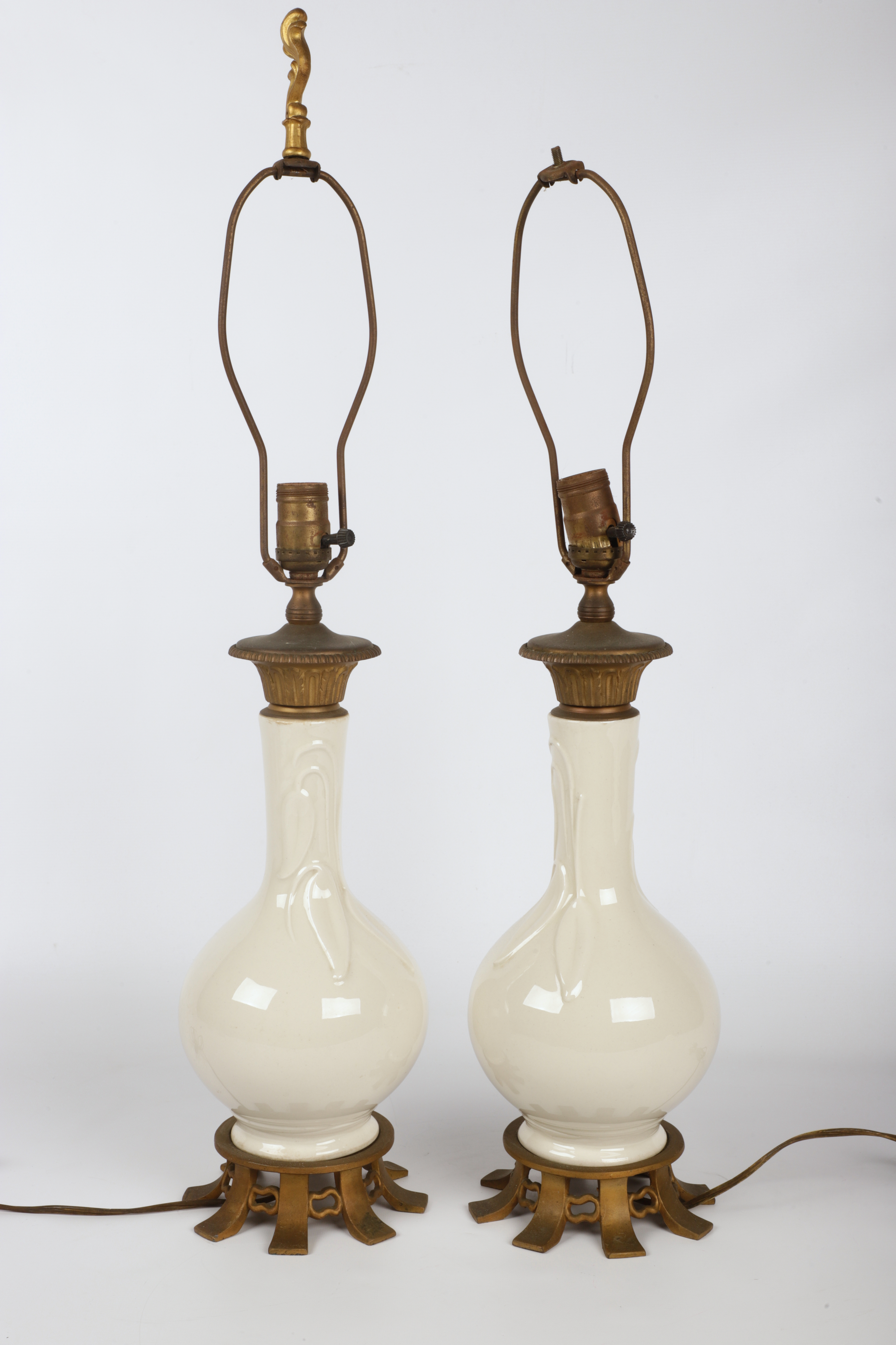 Pair of porcelain bottle vases  3ca814