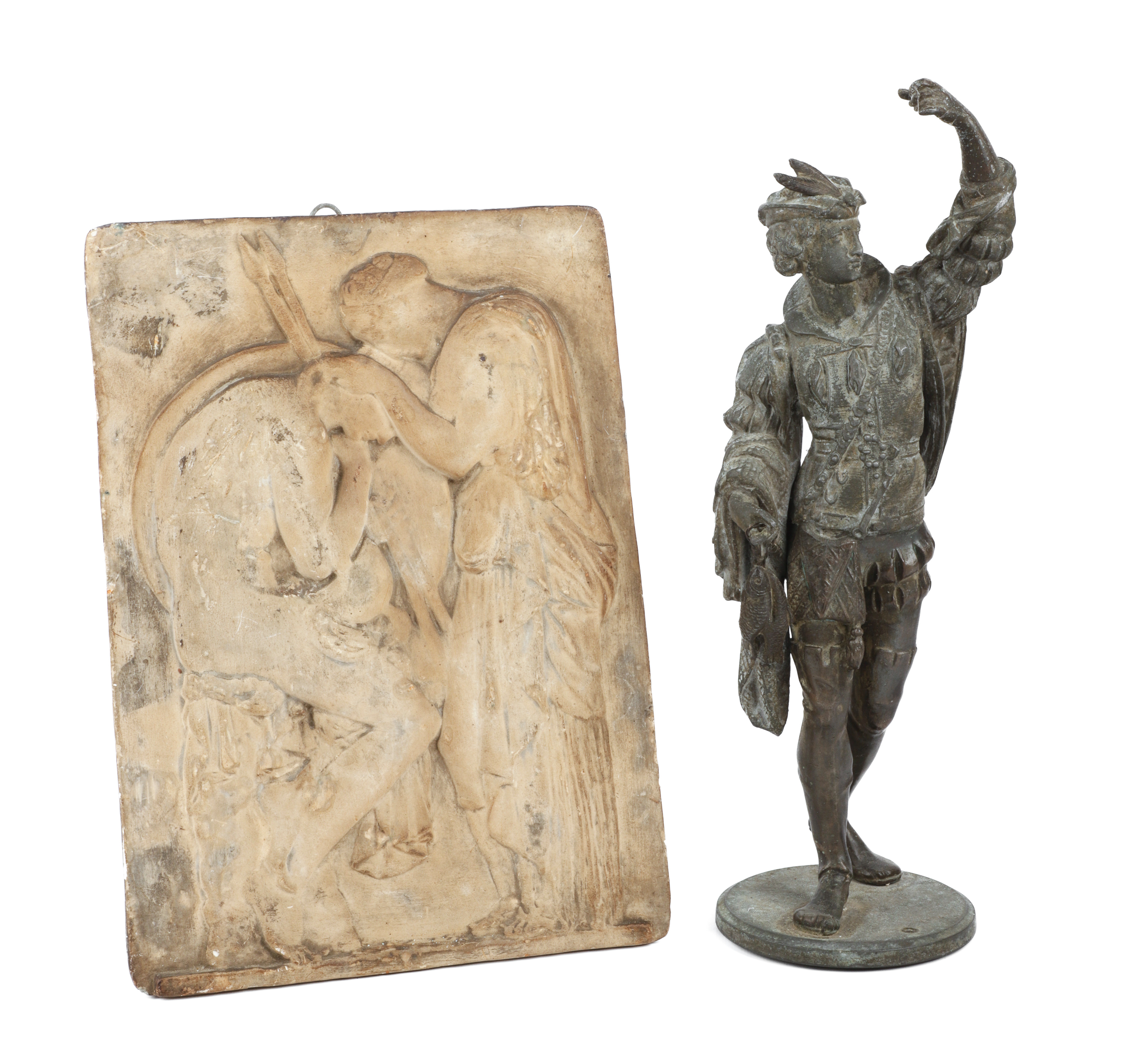 Spelter renaissance figure and 3ca8c3