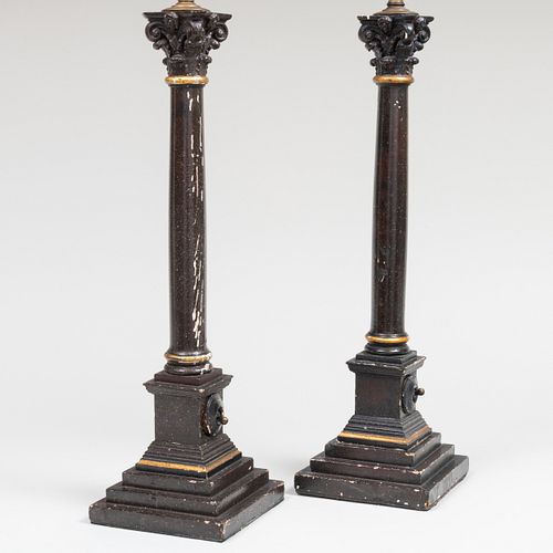 PAIR OF NEOCLASSICAL STYLE PAINTED 3ca96d