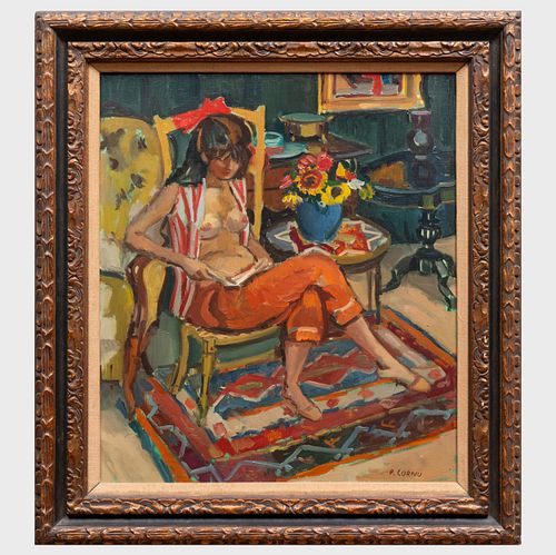 PIERRE CORNU (1895-1996): SEATED