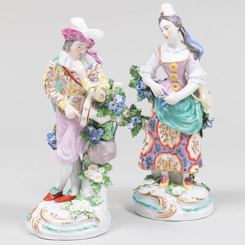 PAIR OF ENGLISH PORCELAIN BOCAGE 3ca9b2