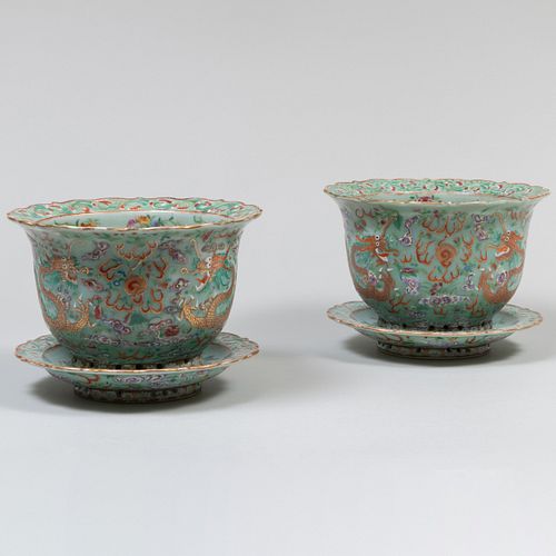 PAIR OF CHINESE EXPORT CELADON 3ca9c0