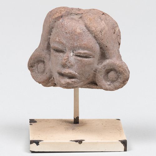 INDONESIAN TERRACOTTA HEAD OF A