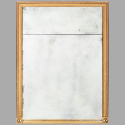 LARGE CONTEMPORARY GILTWOOD MIRROR6 3caa27