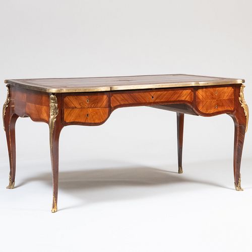 LOUIS XV STYLE GILT-BRONZE AND