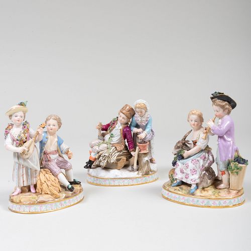 MEISSEN PORCELAIN FIGURAL GROUPS 3caa62