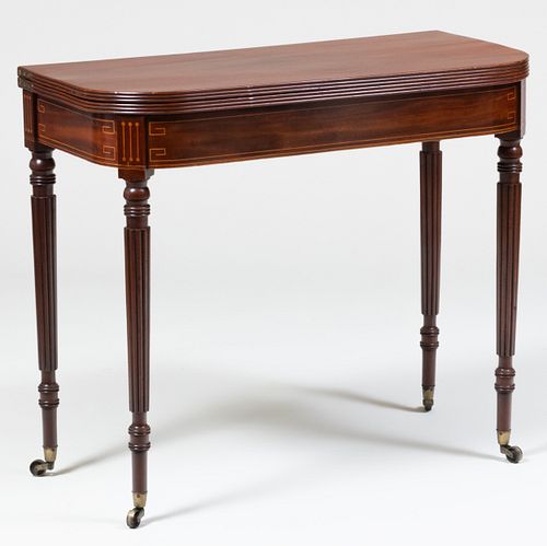 REGENCY INLAID MAHOGANY GAMES TABLE28