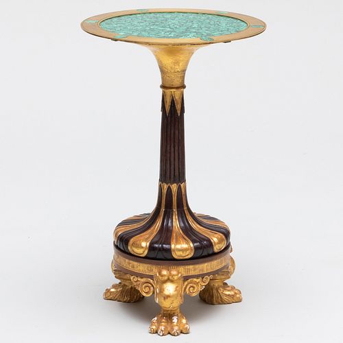 REGENCY STYLE GILT-BRONZE-MOUNTED