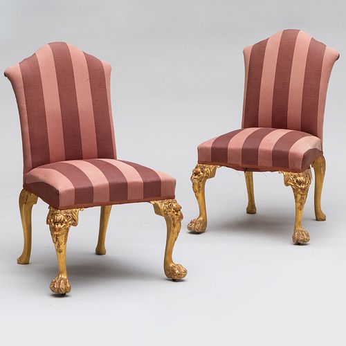 PAIR OF GEORGE II STYLE GILTWOOD 3cac22