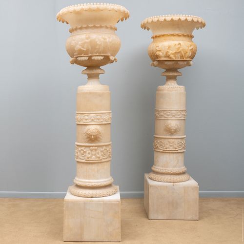 FINE PAIR OF MASSIVE ITALIAN CARVED