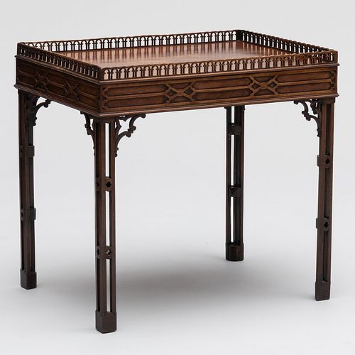 GEORGE III STYLE CARVED MAHOGANY 3cac32