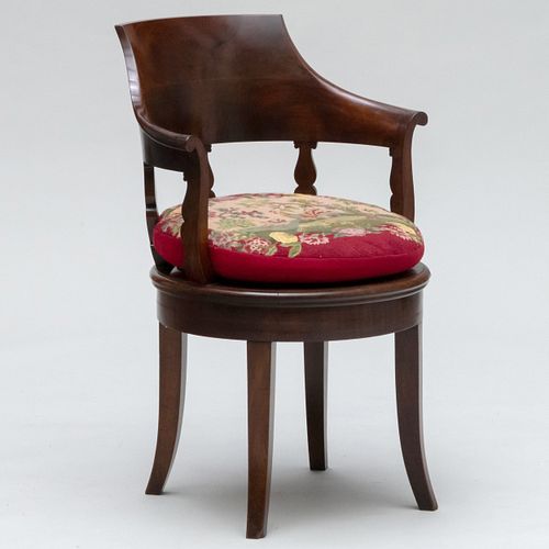 LOUIS PHILIPPE MAHOGANY AND CANED