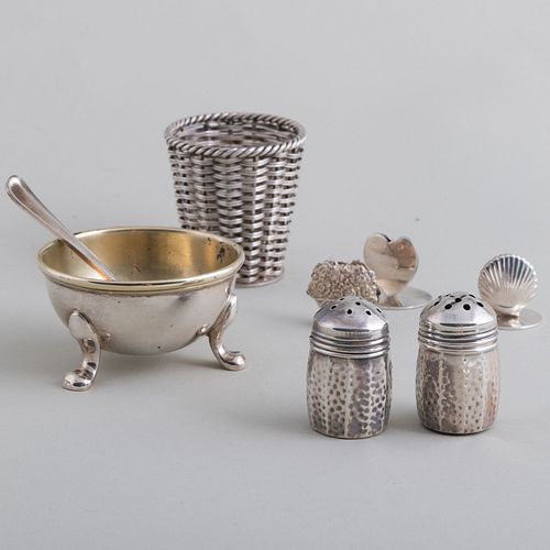 GROUP OF SILVER TABLE ARTICLESMarked 3cacca