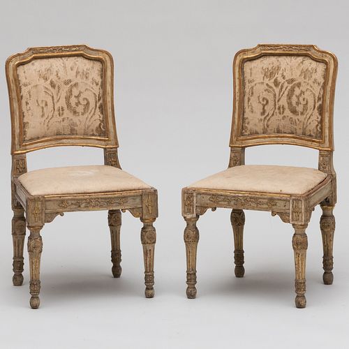 PAIR OF ITALIAN NEOCLASSICAL PAINTED