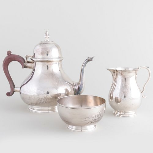 TIFFANY & CO. SILVER THREE-PIECE TEA