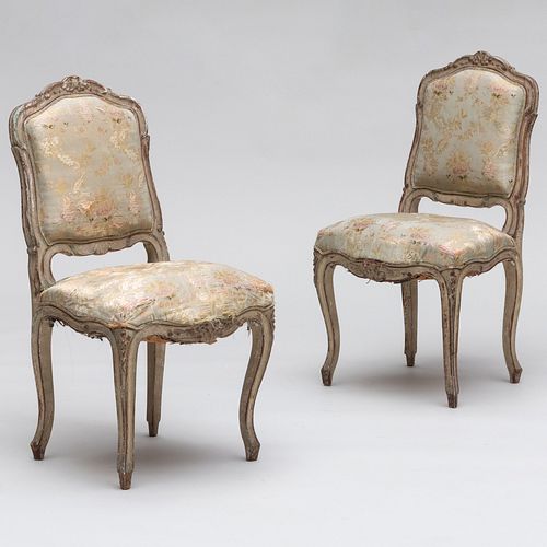 PAIR OF LOUIS XV STYLE PAINTED