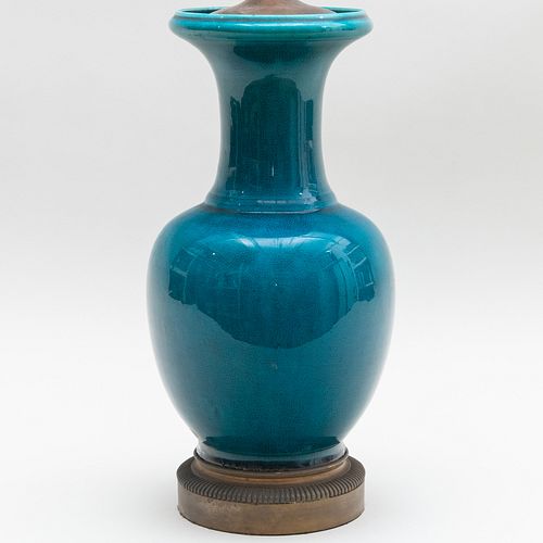 CHINESE TURQUOISE GLAZED PORCELAIN 3cacfa