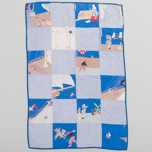 TWO PATCHWORK QUILTS5 ft 2 in  3cad4b