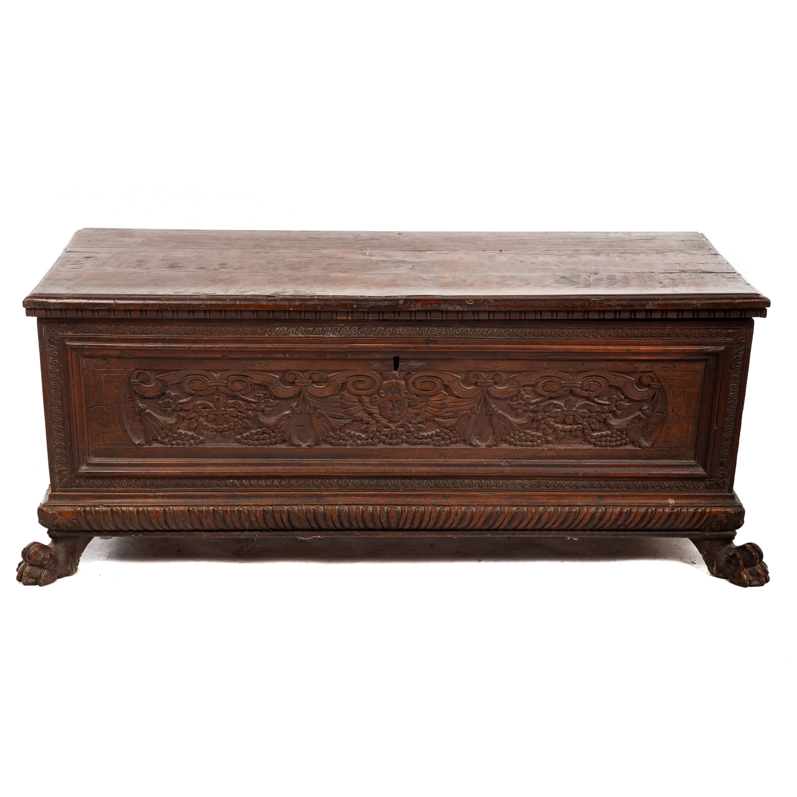 ITALIAN WALNUT CASSONE 19th century 3cadf3