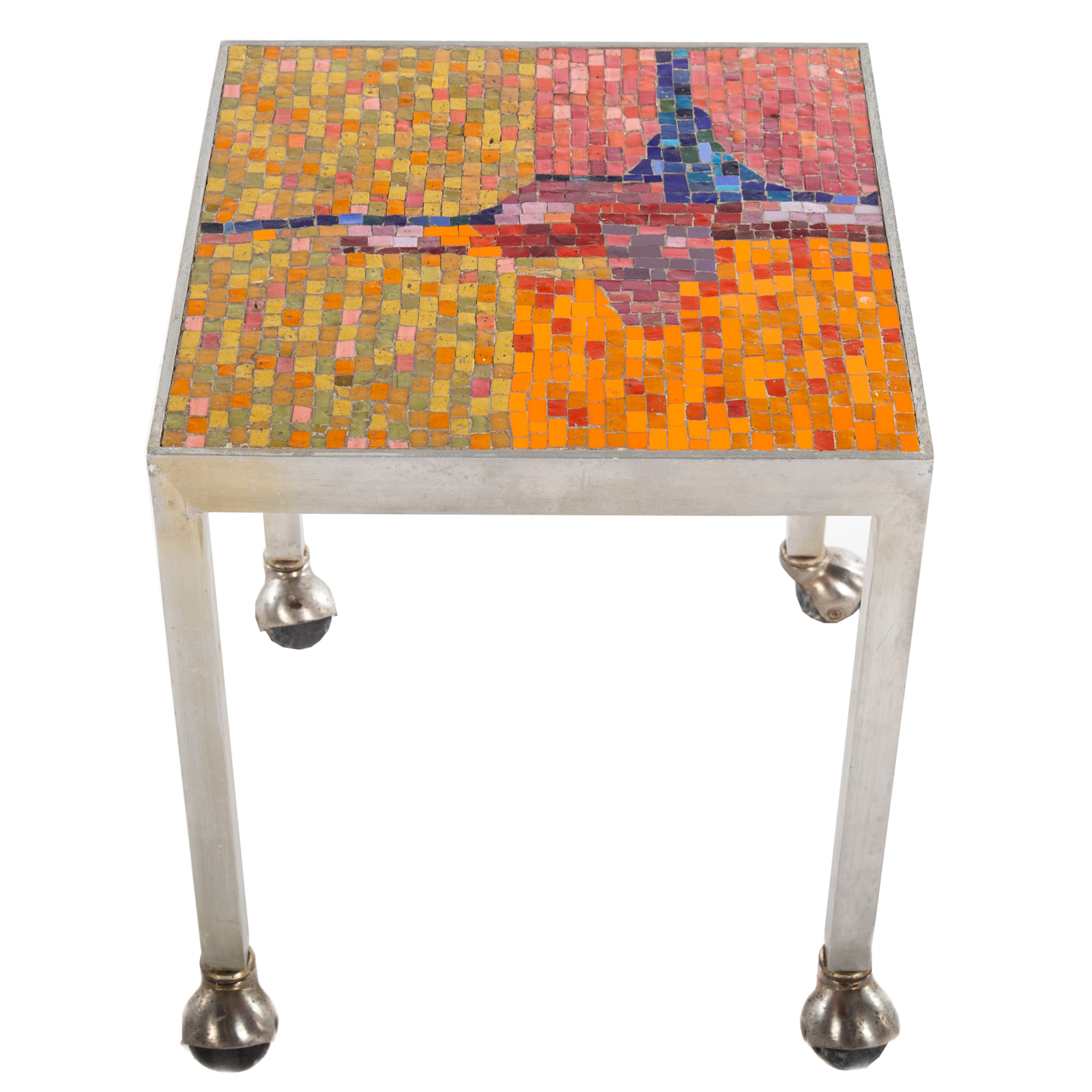 MODERN METAL MOSAIC END TABLE 3cadf5