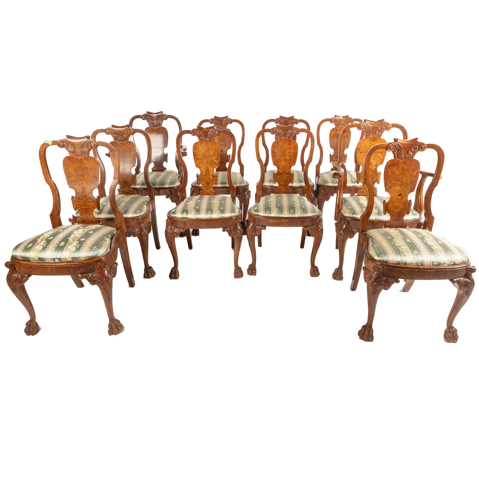 10 GEORGIAN STYLE DINING CHAIRS