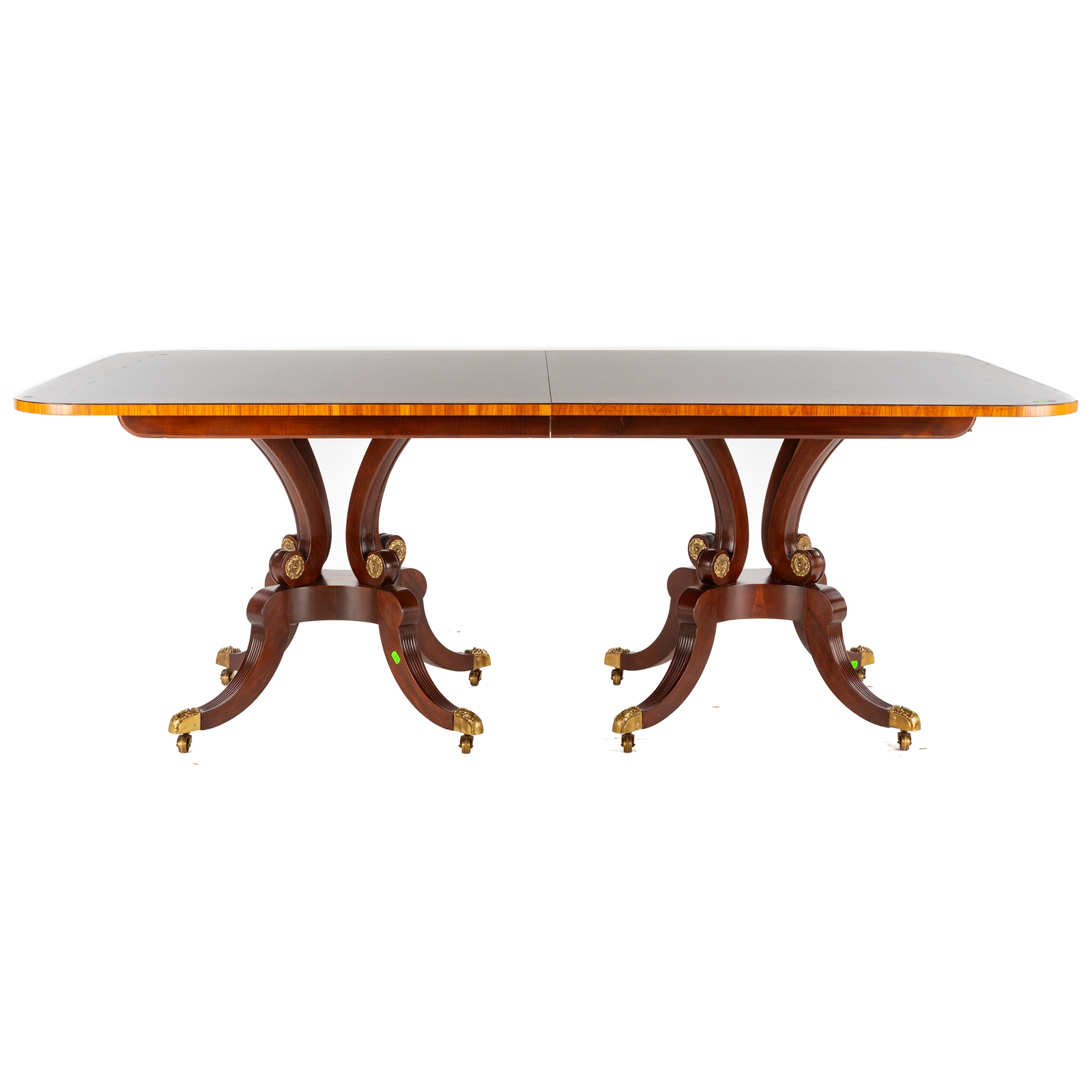 BAKER MAHOGANY INLAID DINING TABLE 3cae17