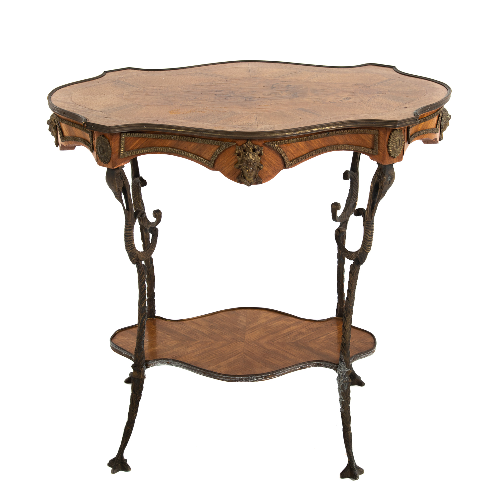 FRENCH GILT MOUNTED TABLE 20th