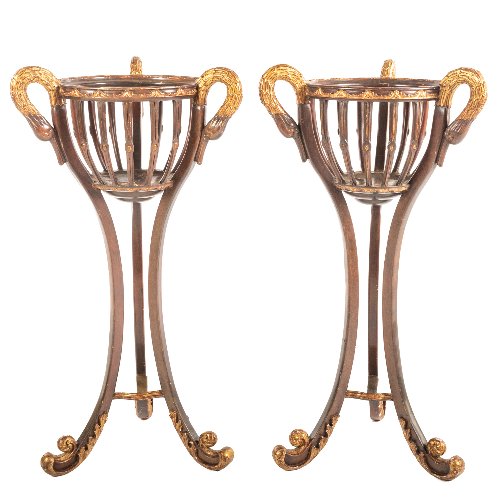 A PAIR OF FRENCH EMPIRE FIGURAL