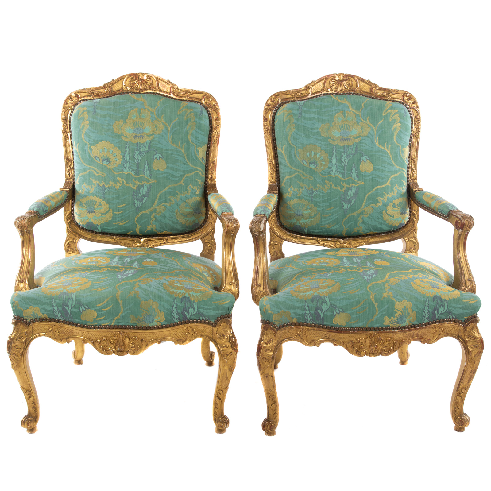 A PAIR OF LOUIS XV STYLE GILTWOOD 3cae4c