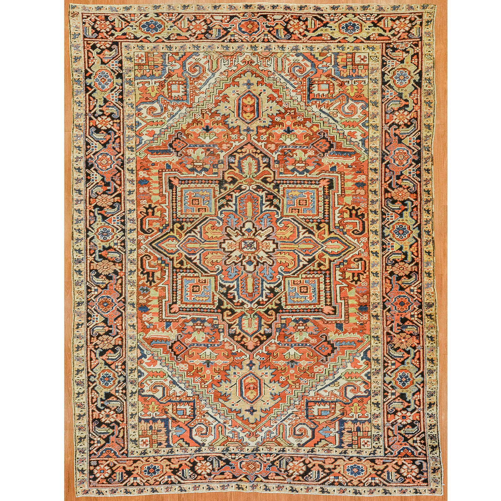 SEMI-ANTIQUE HERIZ RUG, PERSIA, 7.3