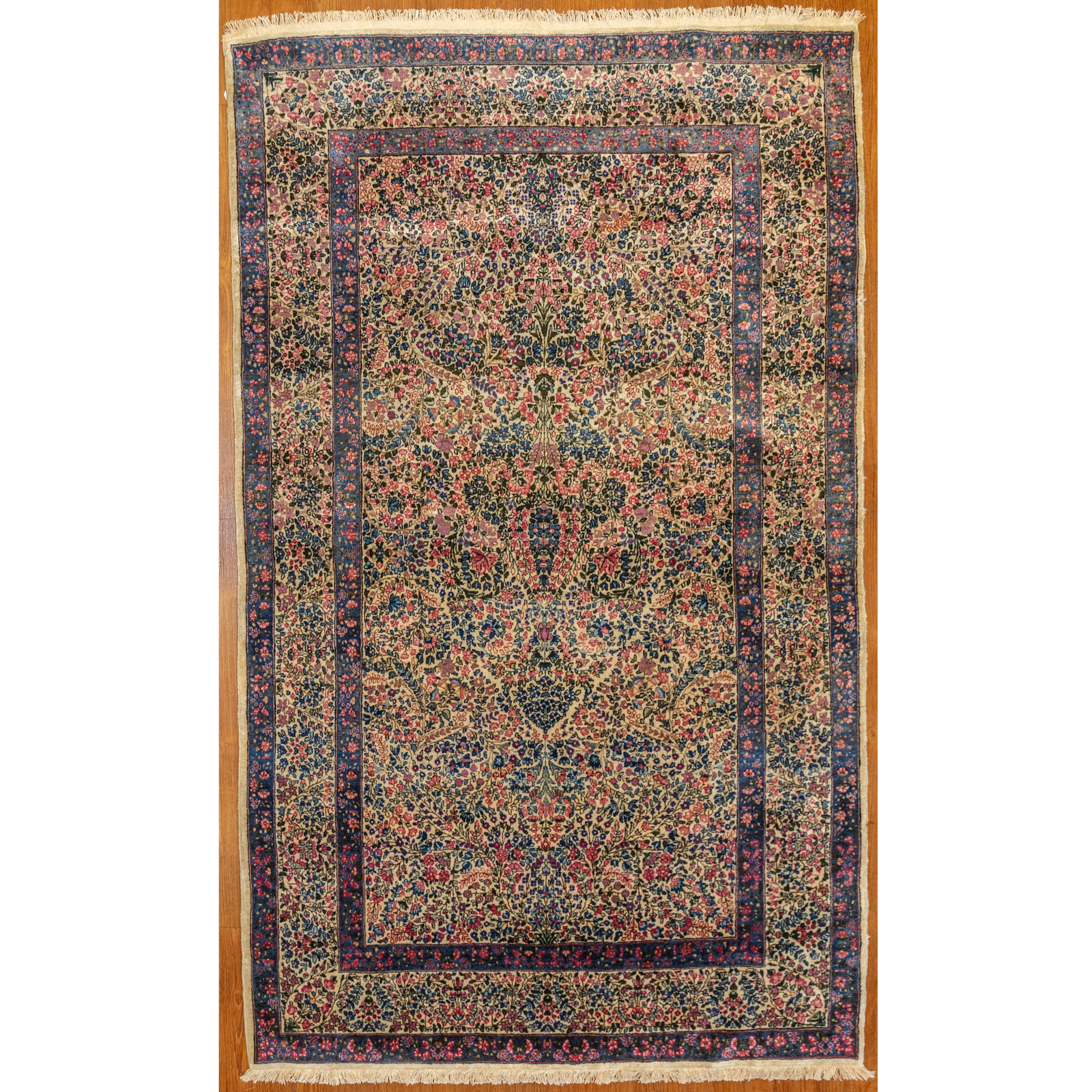 ANTIQUE LAVAR KERMAN RUG PERSIA  3cae86