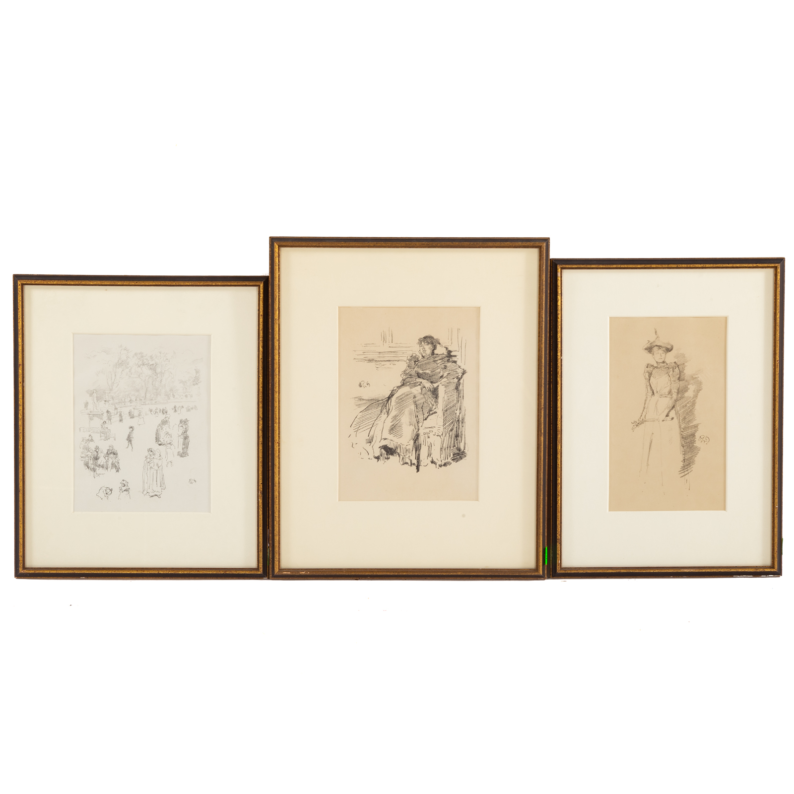 JAMES A. MCNEILL WHISTLER. THREE LITHOGRAPHS