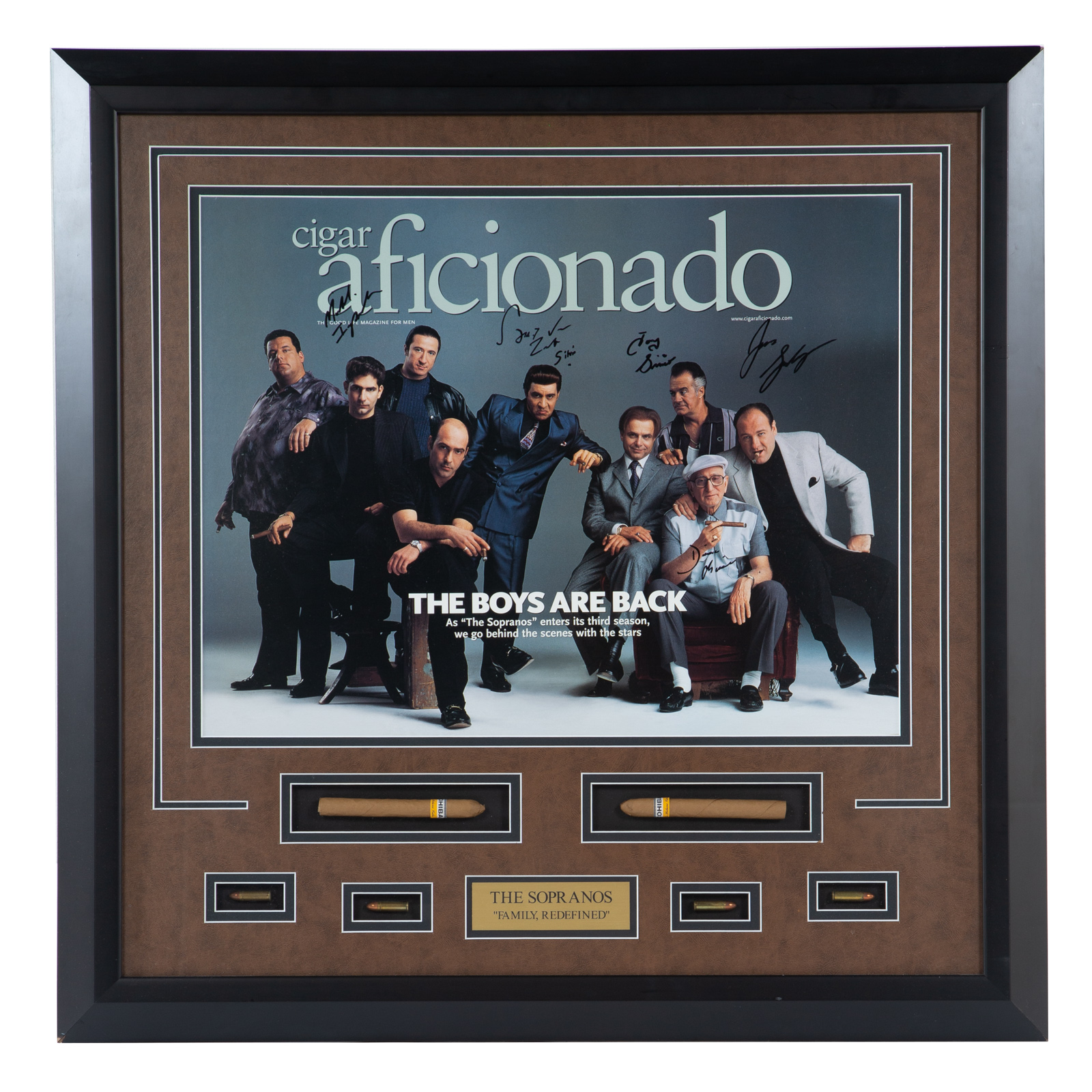 CIGAR AFICIONADO SOPRANOS CAST 3caf21