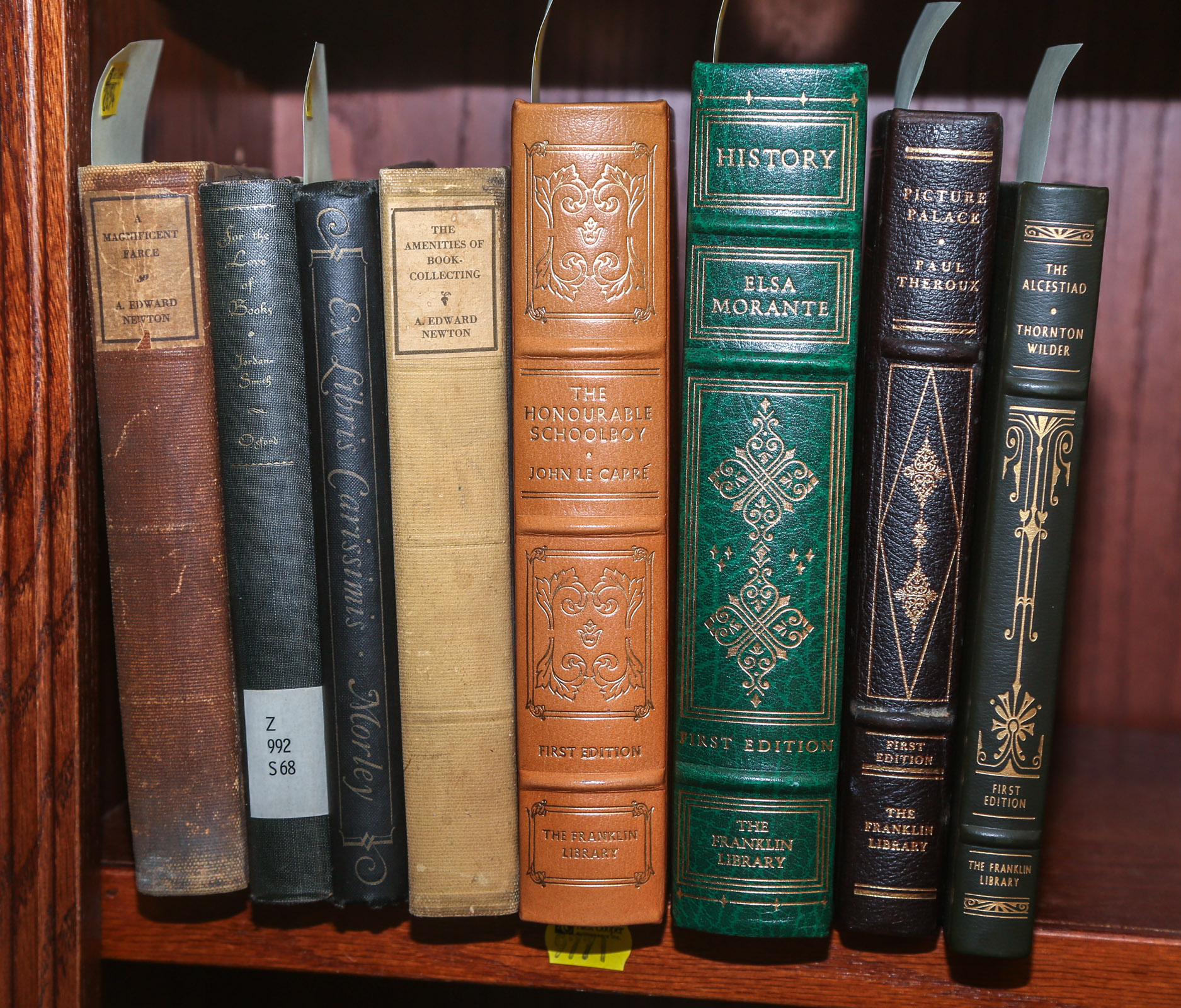 EIGHT BOOKS: FIRST EDITIONS & BIBLIOPHILY