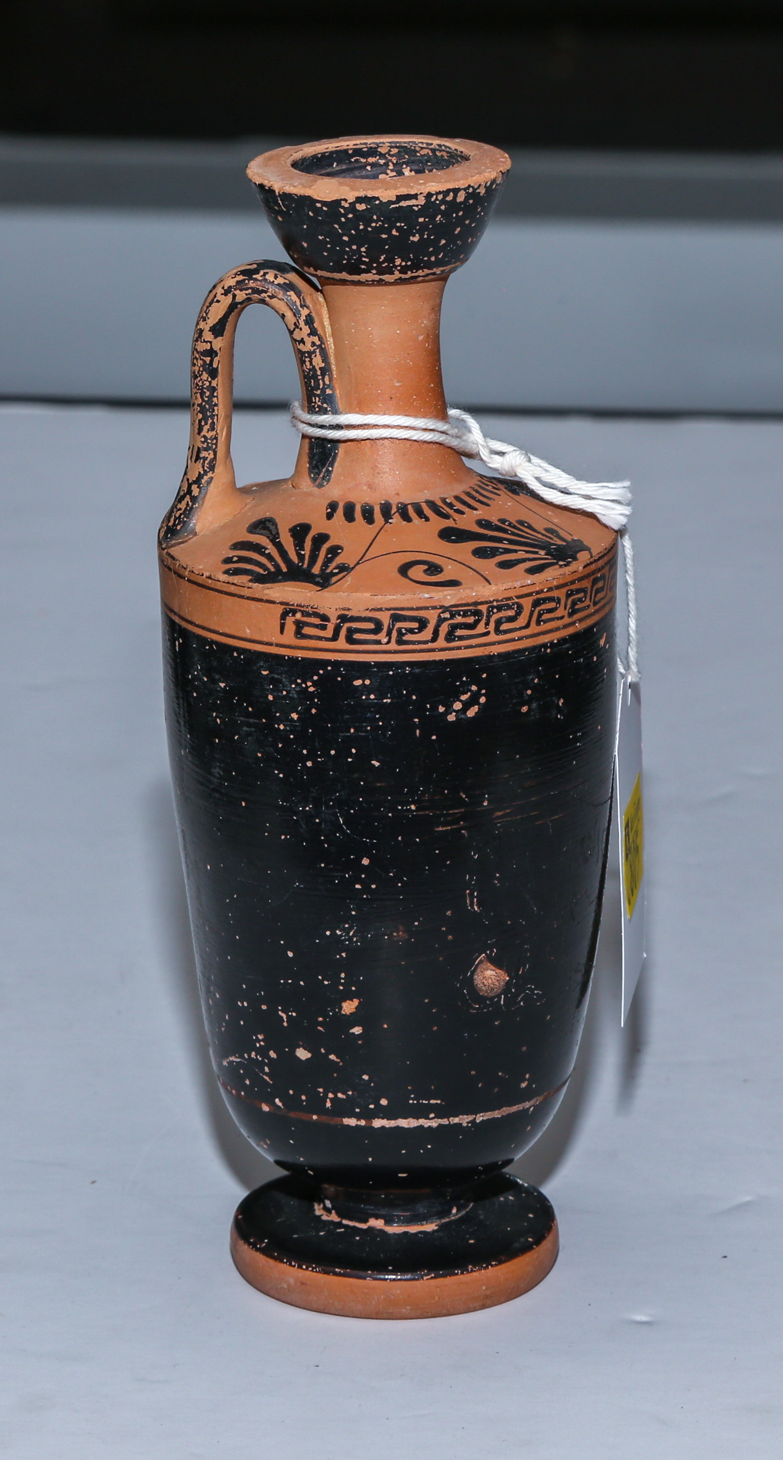 ANCIENT GREEK BLACK GLAZED LEKYTHOS 3cb006