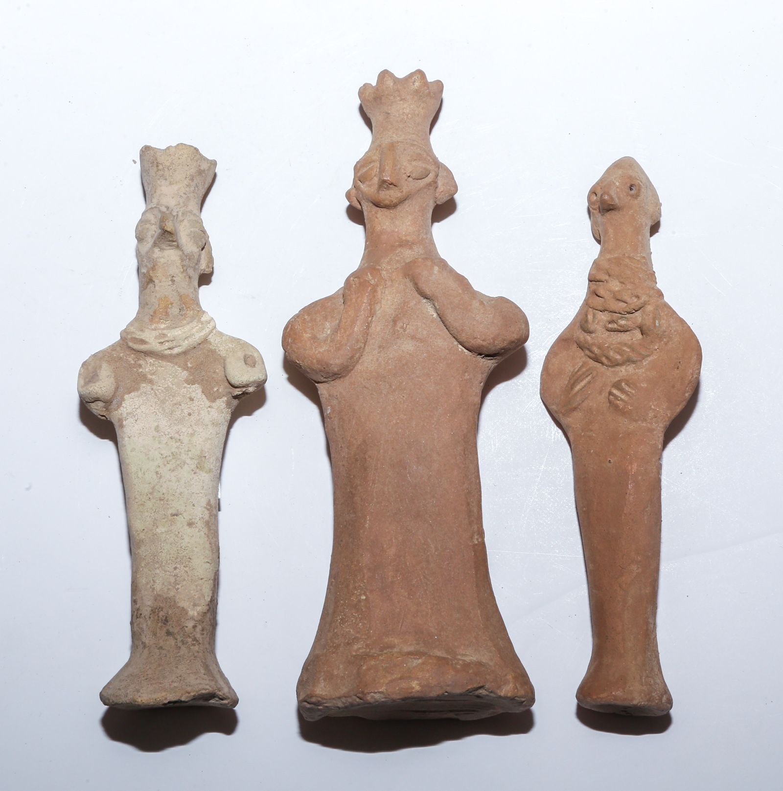 THREE SYRO-HITTITE TERRACOTTA PROTECTIVE