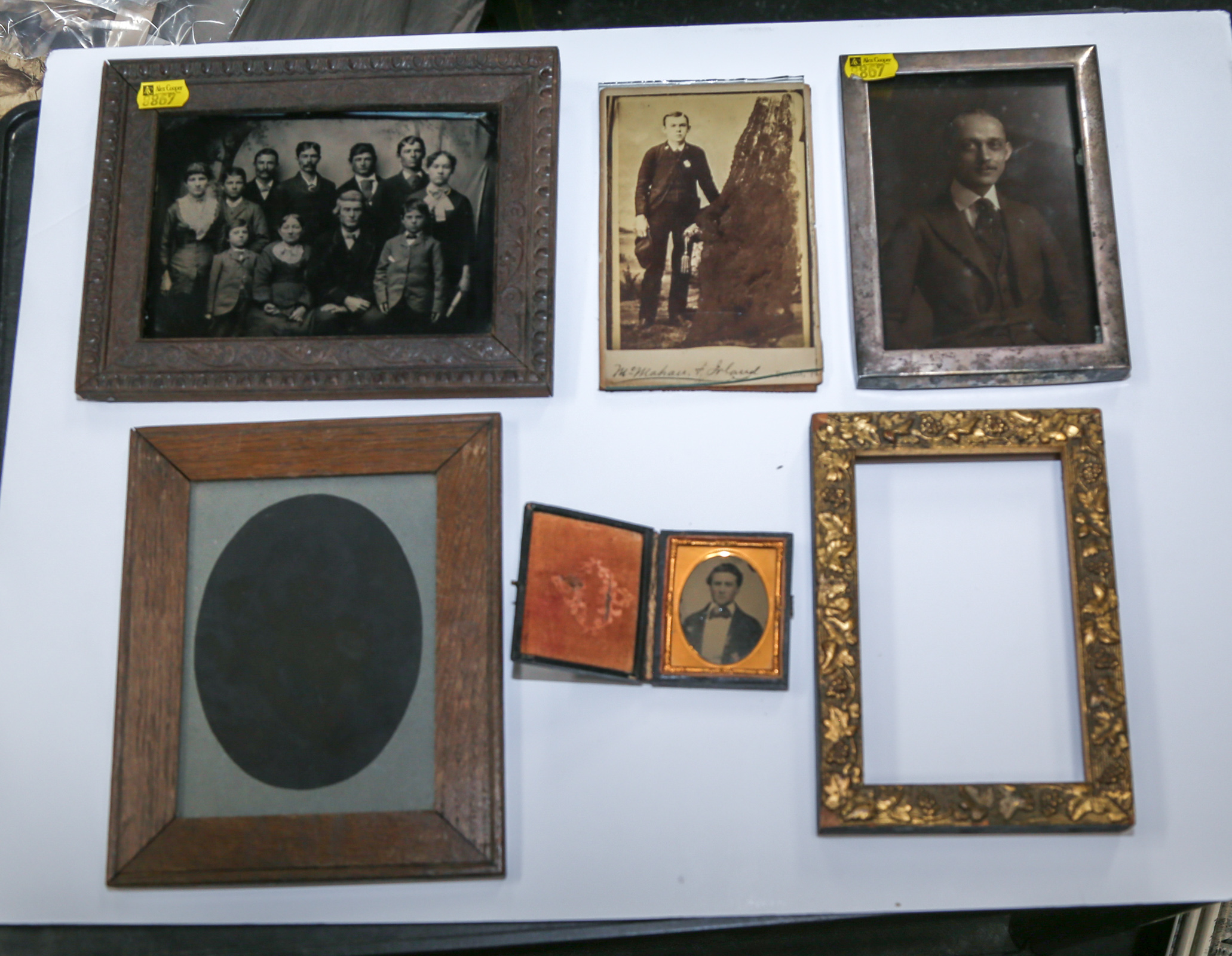 FULL PLATE TINTYPE WITH OTHER PHOTOS 3cb042