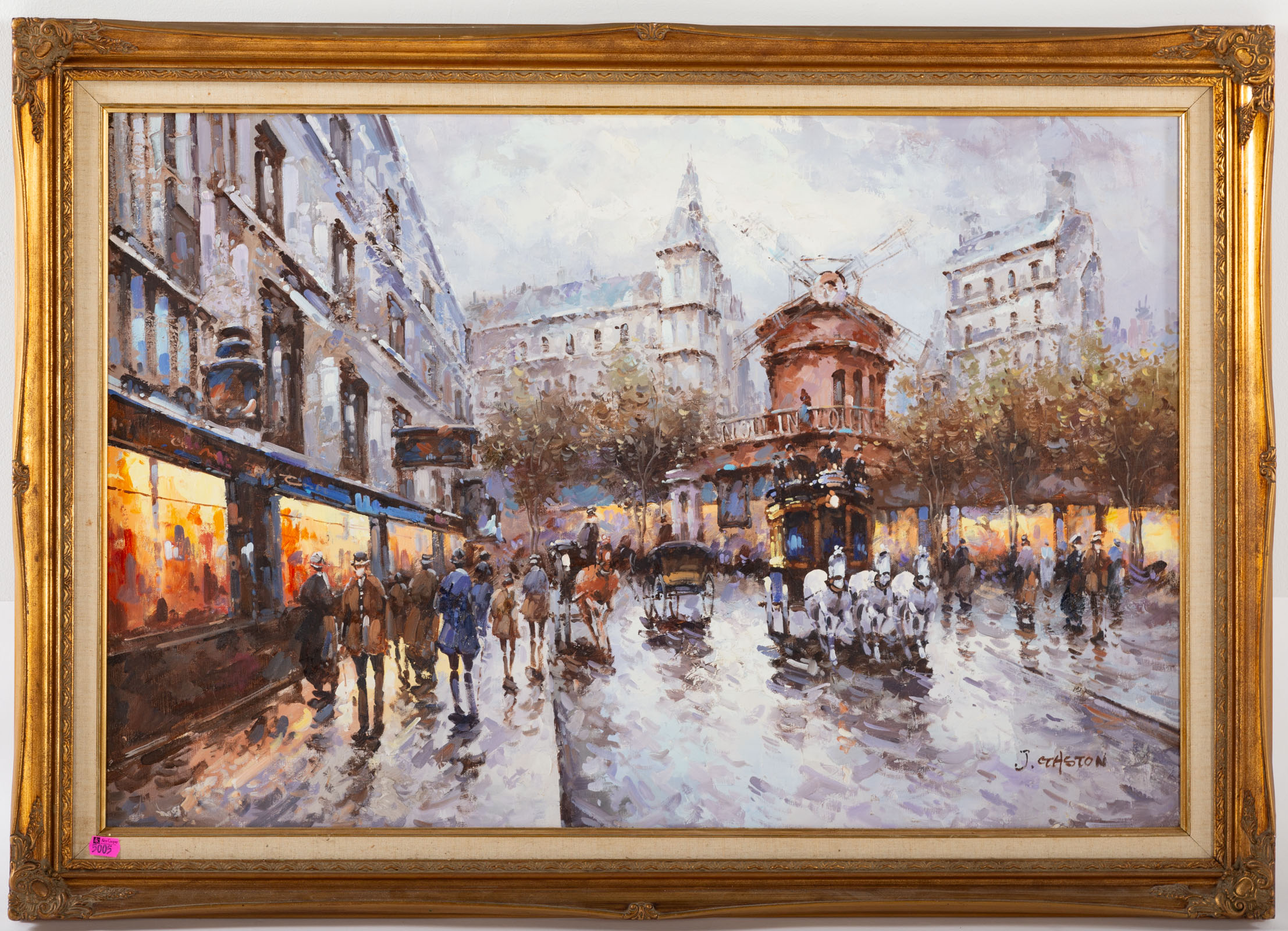 J GASTON PARIS STREET SCENE  3cb0b5