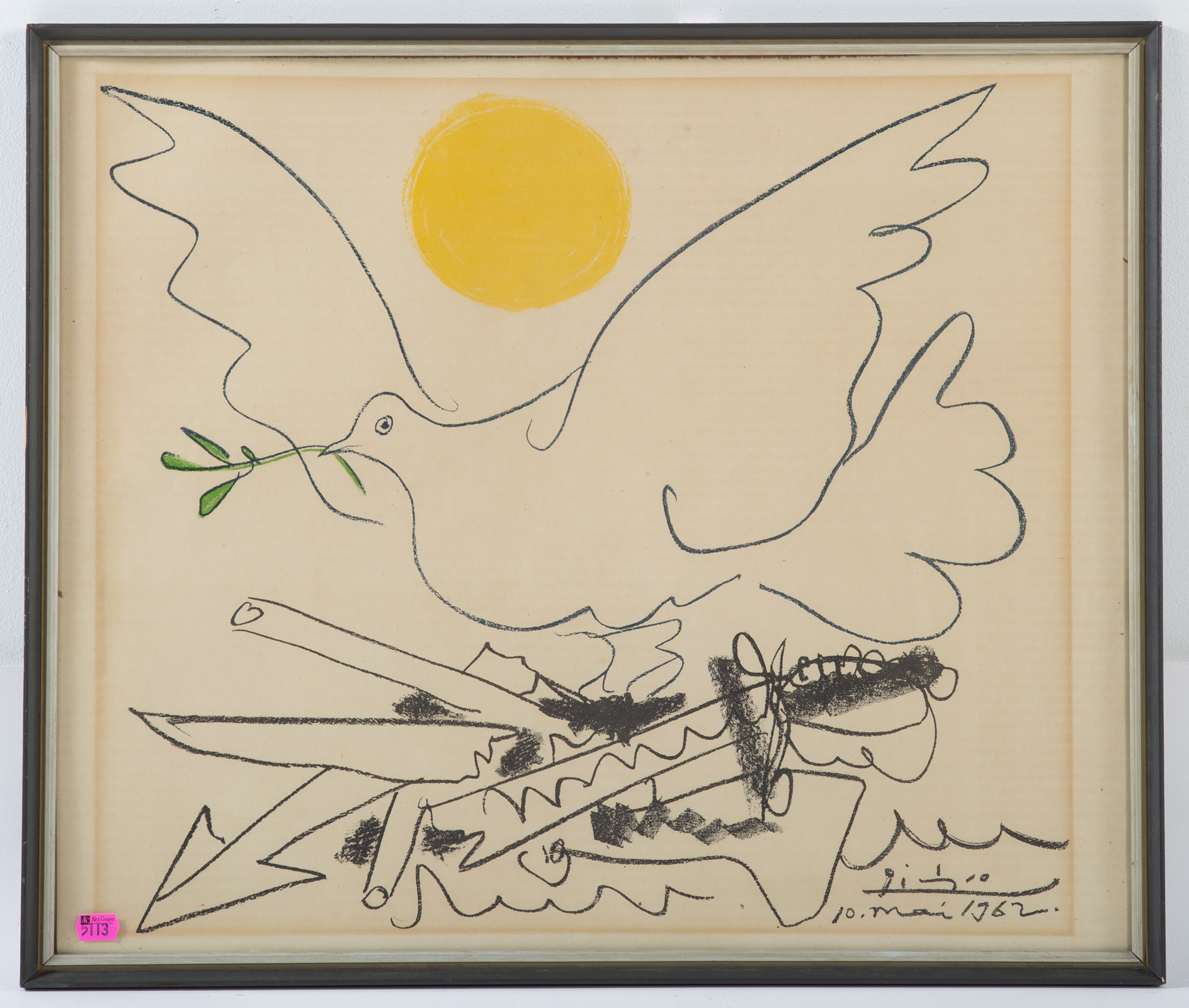 AFTER PABLO PICASSO. "DOVE OF PEACE,"
