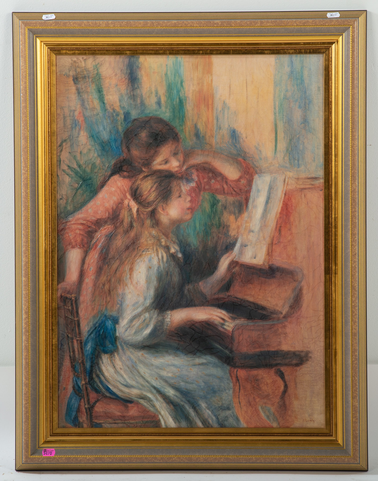 AFTER RENOIR. THE PIANO LESSON, GICLEE