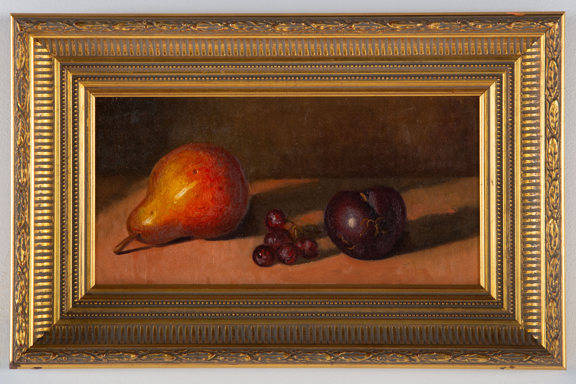 NANCY VALK PEARS AND PLUMS OIL 3cb1a4