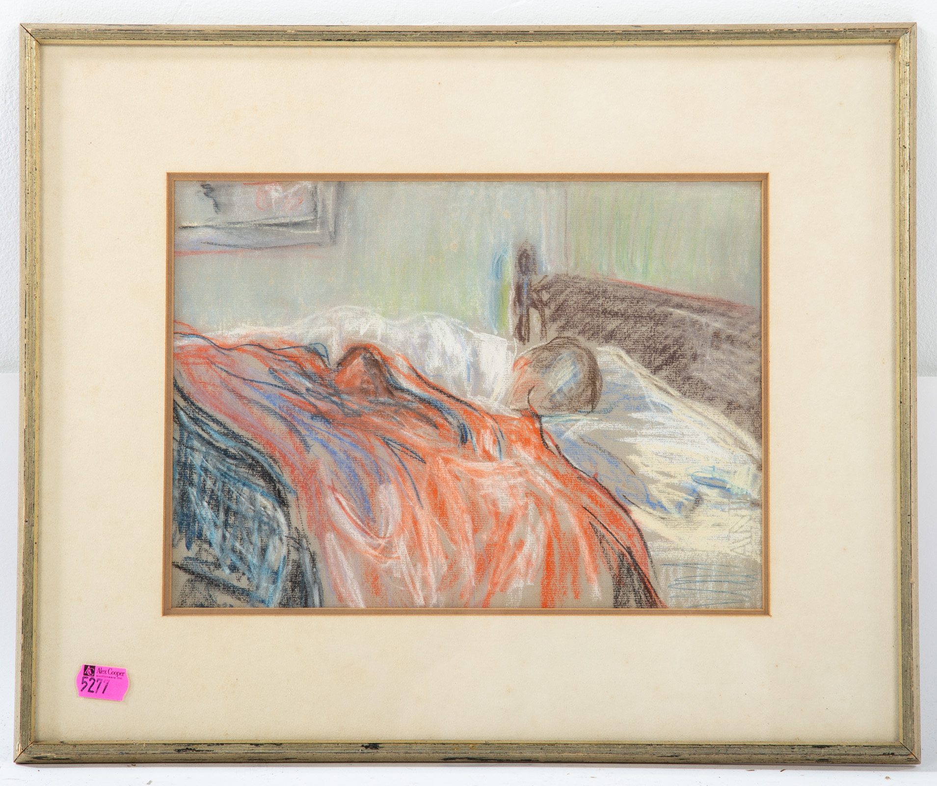 UNKNOWN. CHILD SLEEPING, PASTEL