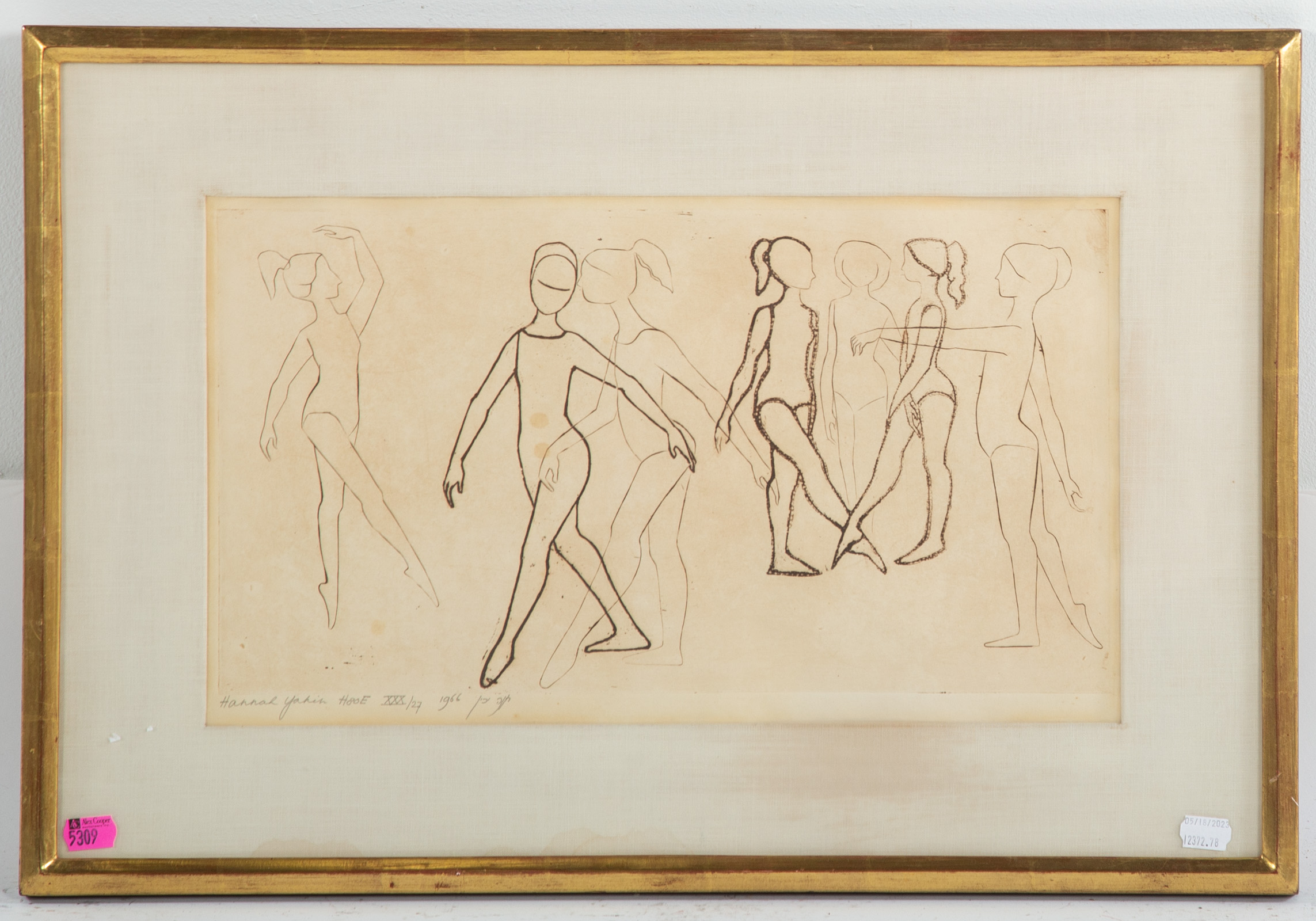 HANNAH YAKIN DANCERS ETCHING 3cb1da