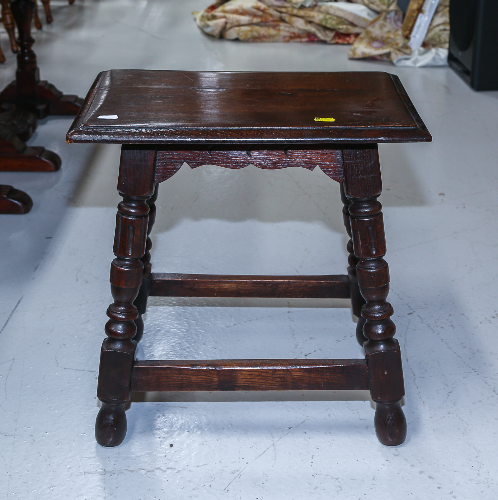 JACOBEAN STYLE OAK & BEECH JOINT STOOL