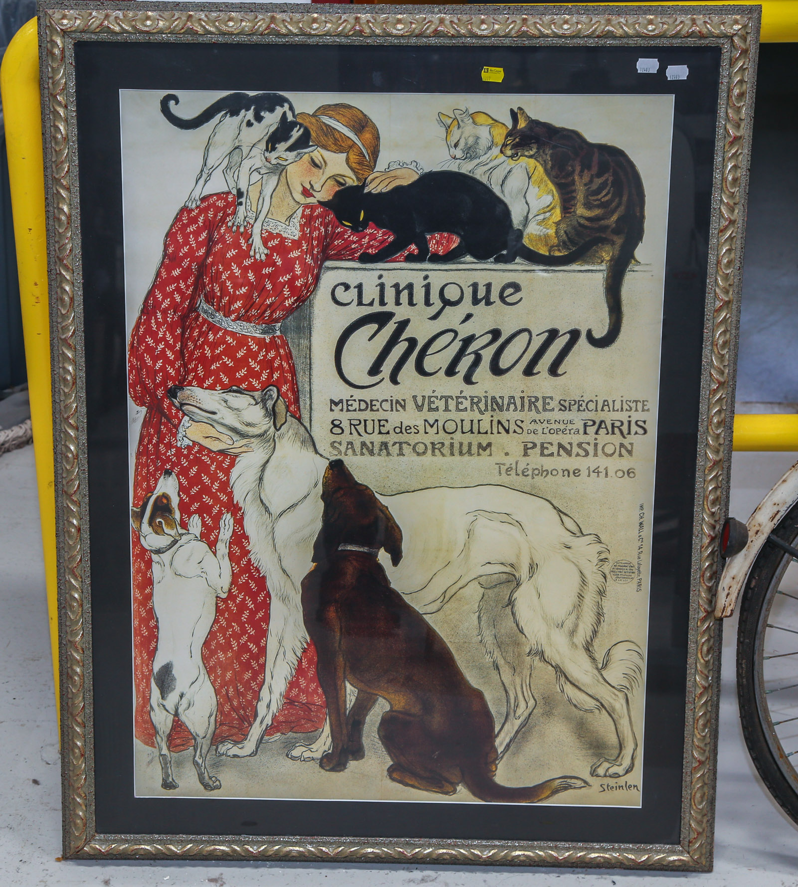 CLINIQUE CHERON POSTER AFTER STEINLEN  3cb2b1