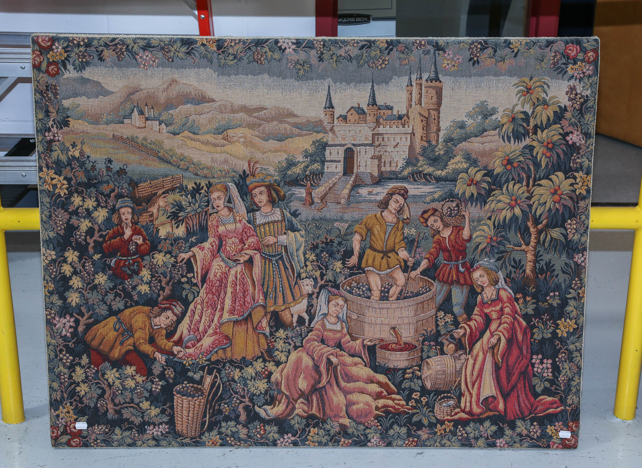 A MOUNTED RENAISSANCE STYLE TAPESTRY