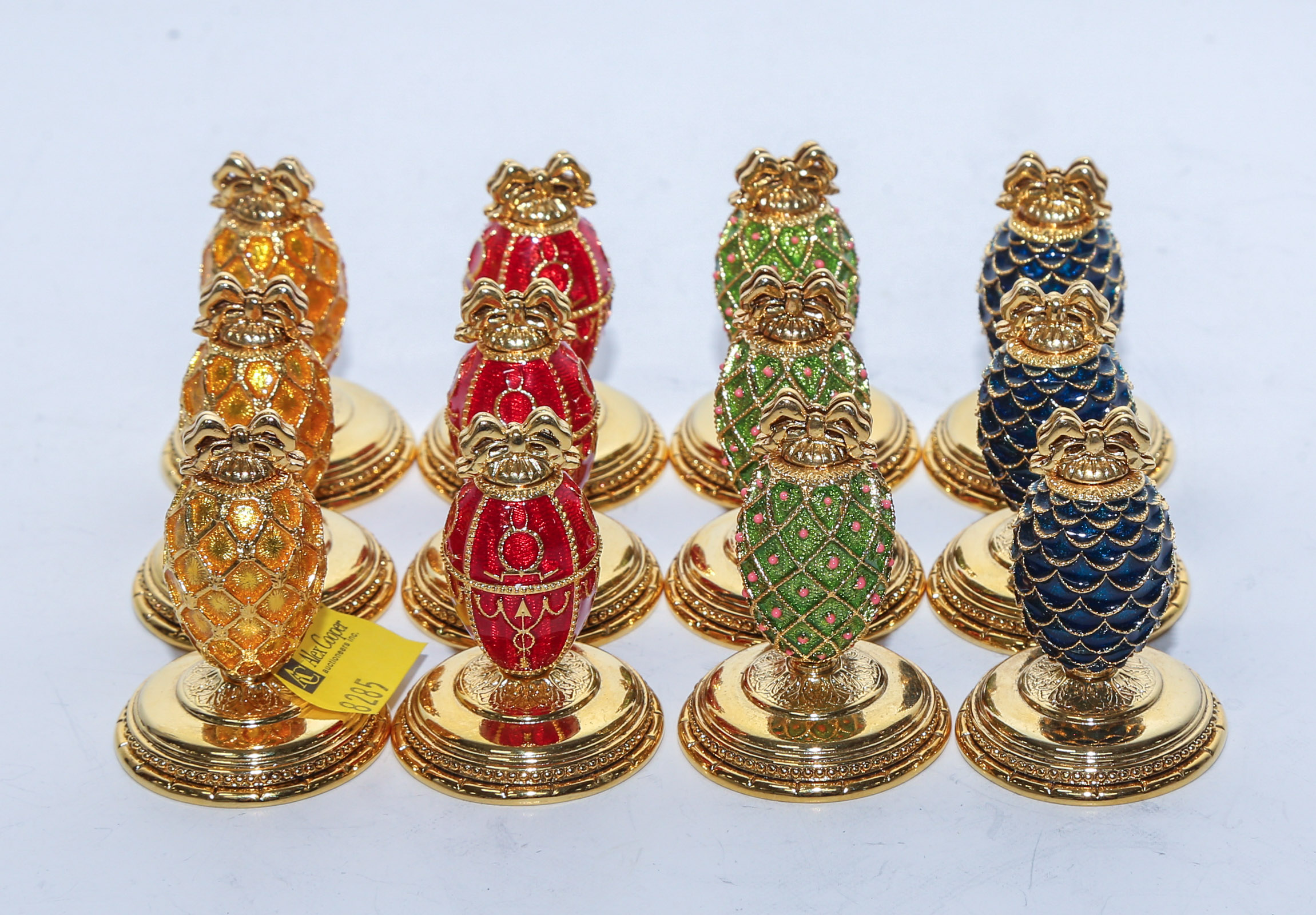 SET OF 12 MODERN FABERGE PLACE