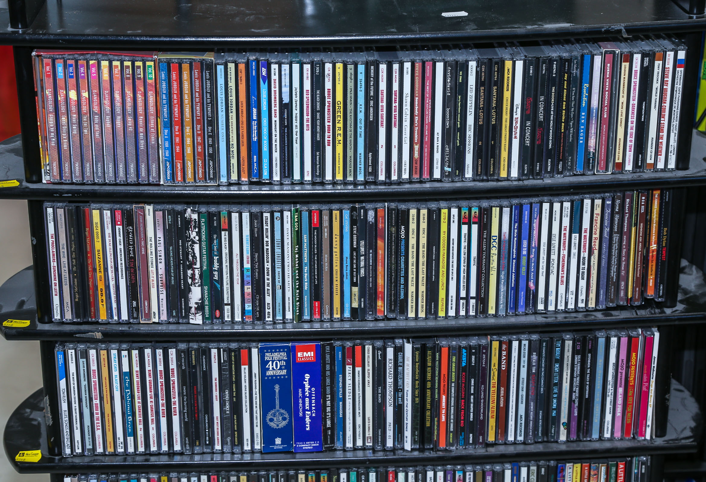 THREE SHELVES OF ASSORTED MUSICAL